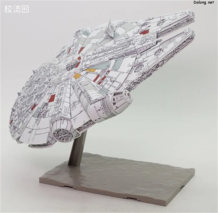 万代 星球大战系列拼装模型 载具系列 1/144 千年隼 最后的绝地武士版 - 图片