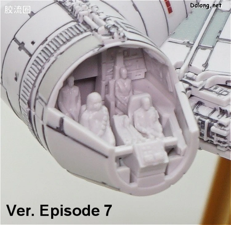 万代 星球大战系列拼装模型 载具系列 1/144 千年隼 最后的绝地武士版 - 图片