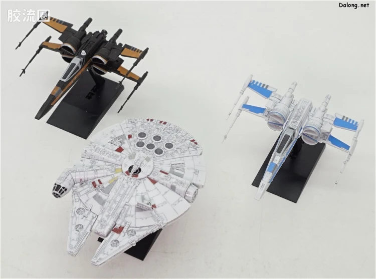 万代 星球大战系列拼装模型 载具系列 1/144 & 1/350 抵抗军飞行器套装 - 图片
