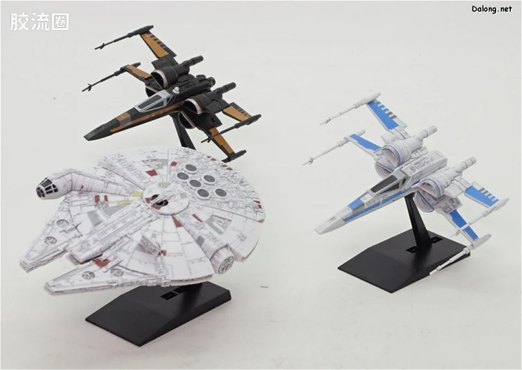 万代 星球大战系列拼装模型 载具系列 1/144 & 1/350 抵抗军飞行器套装 - 图片