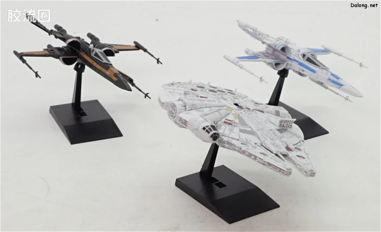 万代 星球大战系列拼装模型 载具系列 1/144 & 1/350 抵抗军飞行器套装 - 图片