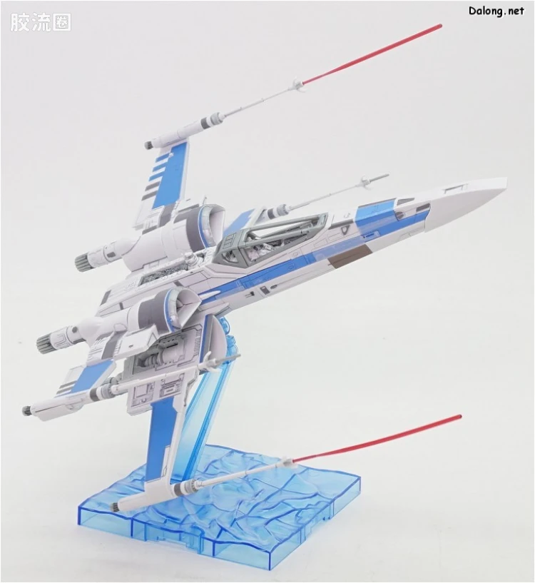 万代 星球大战系列拼装模型 载具系列 1/72 X翼战机 反抗军BLUE中队 - 图片
