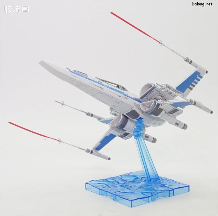 万代 星球大战系列拼装模型 载具系列 1/72 X翼战机 反抗军BLUE中队 - 图片