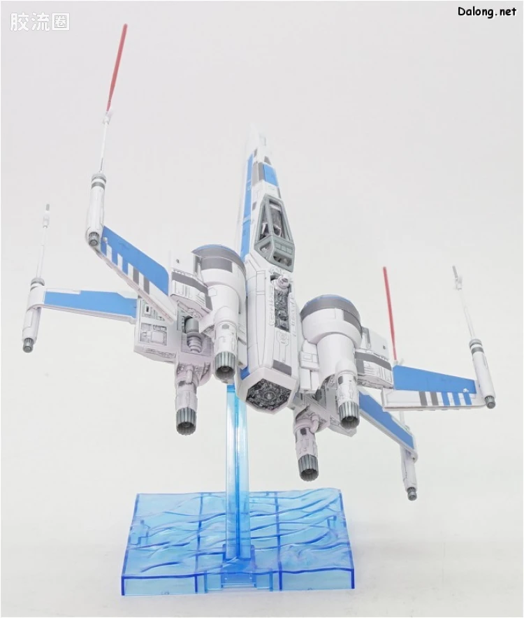 万代 星球大战系列拼装模型 载具系列 1/72 X翼战机 反抗军BLUE中队 - 图片