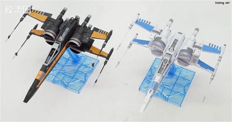 万代 星球大战系列拼装模型 载具系列 1/72 X翼战机 反抗军BLUE中队 - 图片