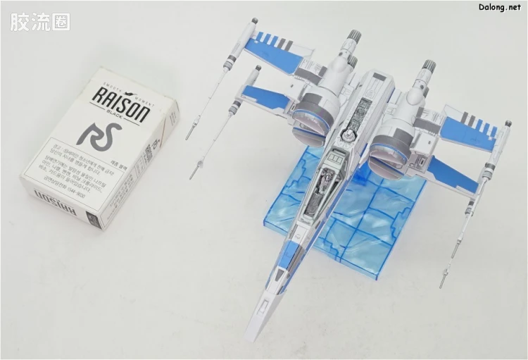 万代 星球大战系列拼装模型 载具系列 1/72 X翼战机 反抗军BLUE中队 - 图片