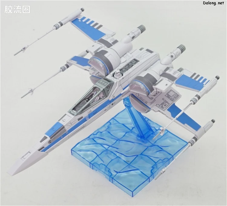 万代 星球大战系列拼装模型 载具系列 1/72 X翼战机 反抗军BLUE中队 - 图片