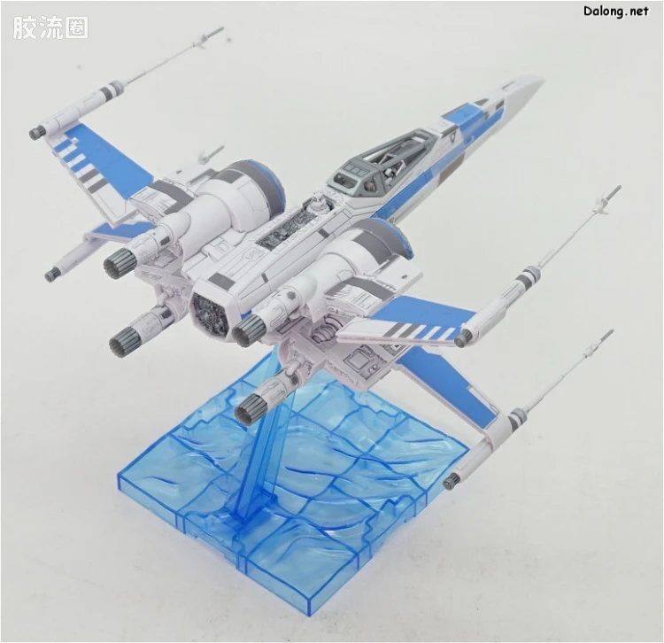 万代 星球大战系列拼装模型 载具系列 1/72 X翼战机 反抗军BLUE中队 - 图片