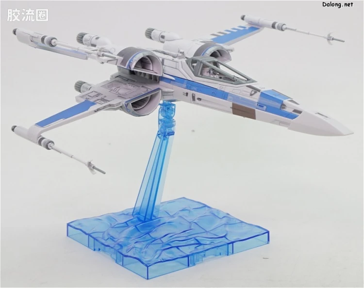 万代 星球大战系列拼装模型 载具系列 1/72 X翼战机 反抗军BLUE中队 - 图片