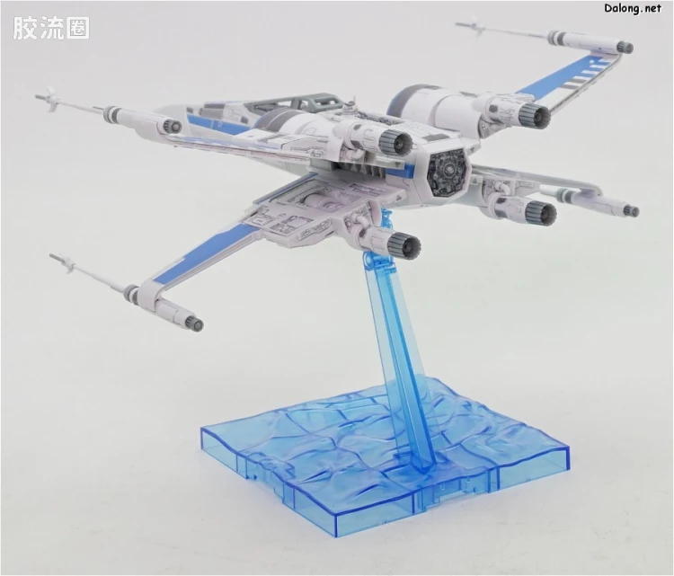 万代 星球大战系列拼装模型 载具系列 1/72 X翼战机 反抗军BLUE中队 - 图片