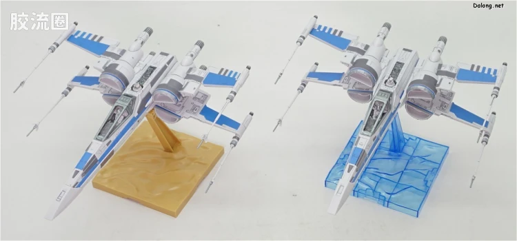 万代 星球大战系列拼装模型 载具系列 1/72 X翼战机 反抗军BLUE中队 - 图片