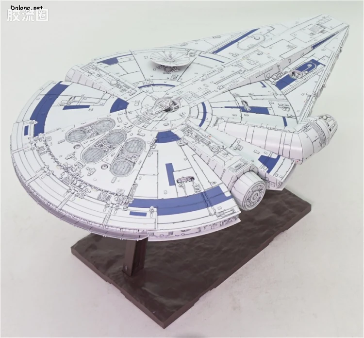 万代 星球大战系列拼装模型 载具系列 1/144 千年隼 游侠索罗版 - 图片