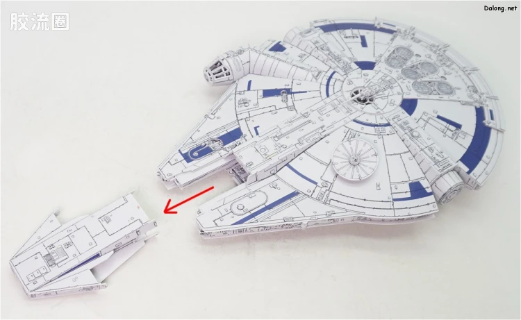 万代 星球大战系列拼装模型 载具系列 1/144 千年隼 游侠索罗版 - 图片