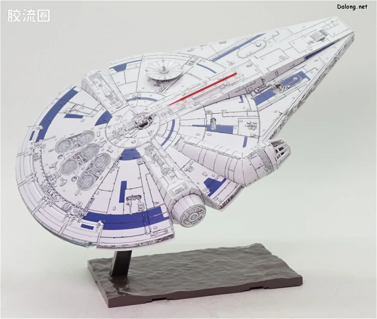 万代 星球大战系列拼装模型 载具系列 1/144 千年隼 游侠索罗版 - 图片