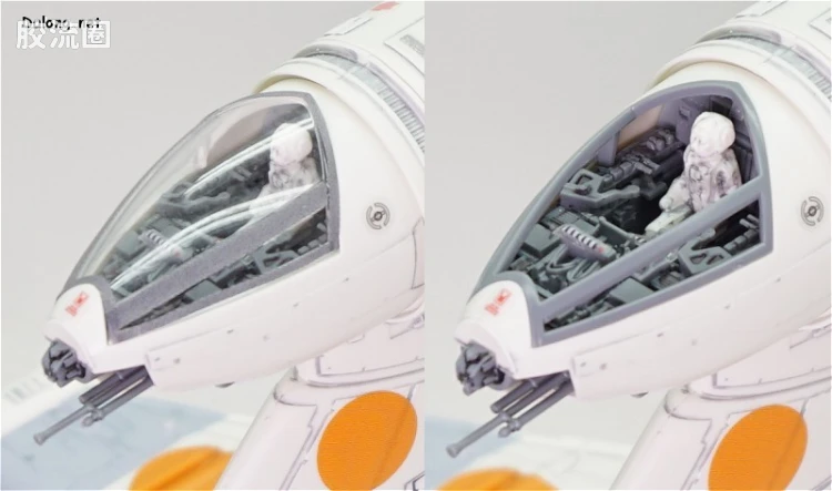 万代 星球大战系列拼装模型 载具系列 1/72 B翼战机 - 图片
