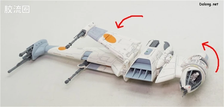 万代 星球大战系列拼装模型 载具系列 1/72 B翼战机 - 图片
