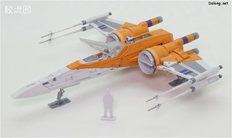 万代 星球大战系列拼装模型 载具系列 1/72 X翼战机 达默龙机 天行者崛起Ver. - 图片