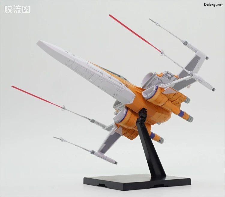 万代 星球大战系列拼装模型 载具系列 1/72 X翼战机 达默龙机 天行者崛起Ver. - 图片