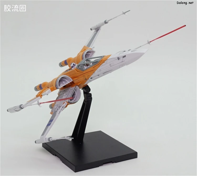 万代 星球大战系列拼装模型 载具系列 1/72 X翼战机 达默龙机 天行者崛起Ver. - 图片