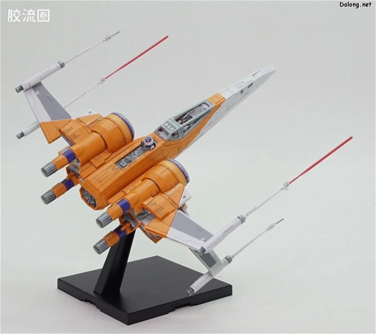 万代 星球大战系列拼装模型 载具系列 1/72 X翼战机 达默龙机 天行者崛起Ver. - 图片