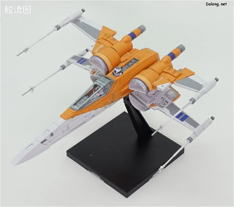 万代 星球大战系列拼装模型 载具系列 1/72 X翼战机 达默龙机 天行者崛起Ver. - 图片