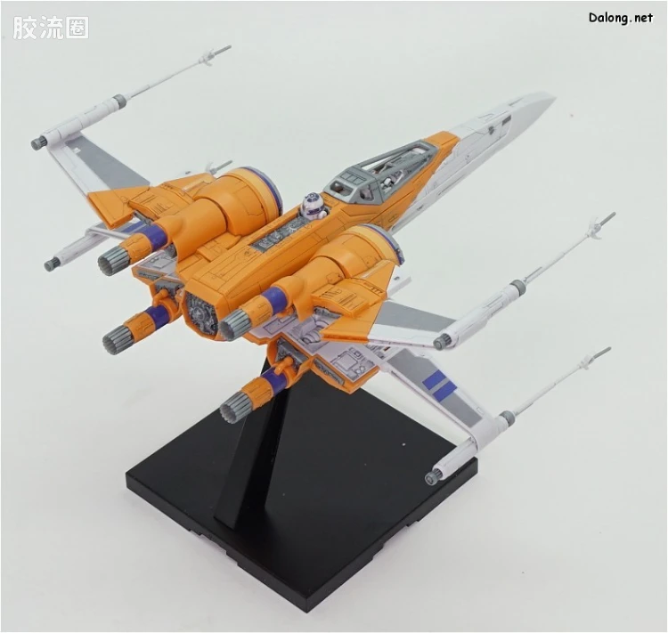 万代 星球大战系列拼装模型 载具系列 1/72 X翼战机 达默龙机 天行者崛起Ver. - 图片