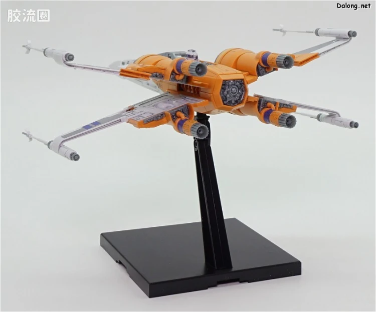 万代 星球大战系列拼装模型 载具系列 1/72 X翼战机 达默龙机 天行者崛起Ver. - 图片