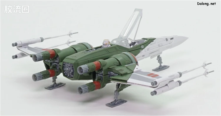 万代 星球大战系列拼装模型 载具系列 1/72 X翼战机 天行者崛起Ver. - 图片