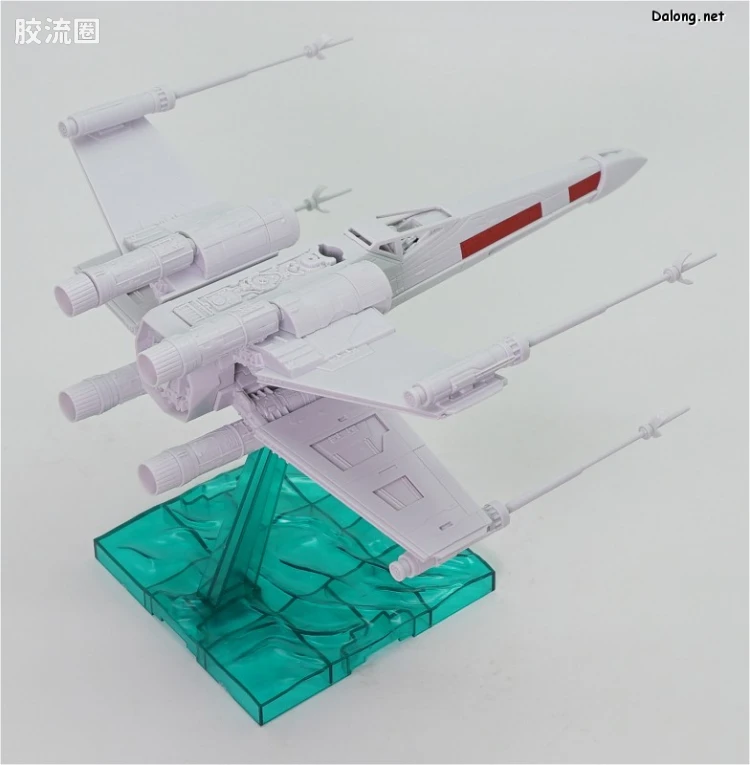 万代 星球大战系列拼装模型 载具系列 1/72 X翼星际战斗机 红色5号 - 图片