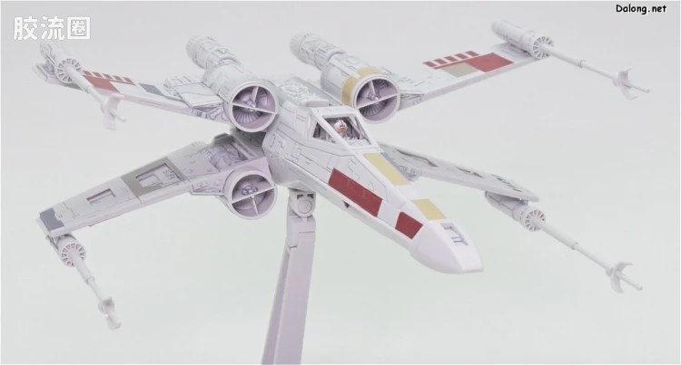 万代 星球大战系列拼装模型 载具系列 1/72 X翼星际战斗机 红色5号 - 图片