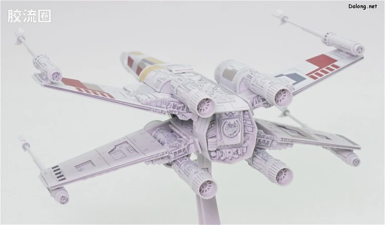 万代 星球大战系列拼装模型 载具系列 1/72 X翼星际战斗机 红色5号 - 图片