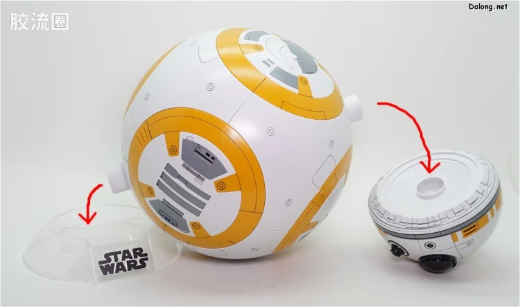 万代 星球大战系列拼装模型 机器人系列 1/2 BB-8 - 图片