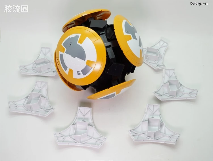 万代 星球大战系列拼装模型 机器人系列 1/2 BB-8 - 图片