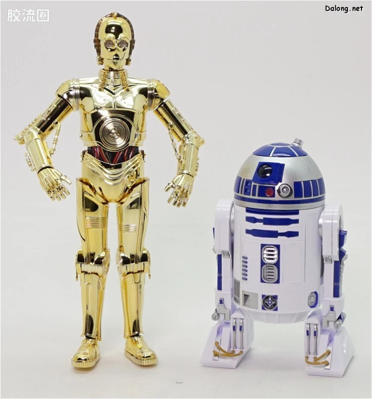 万代 星球大战系列拼装模型 机器人系列 1/12 C-3PO & R2-D2 - 图片