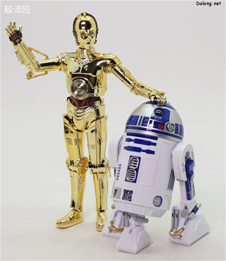 万代 星球大战系列拼装模型 机器人系列 1/12 C-3PO & R2-D2 - 图片