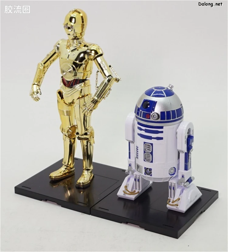 万代 星球大战系列拼装模型 机器人系列 1/12 C-3PO & R2-D2 - 图片