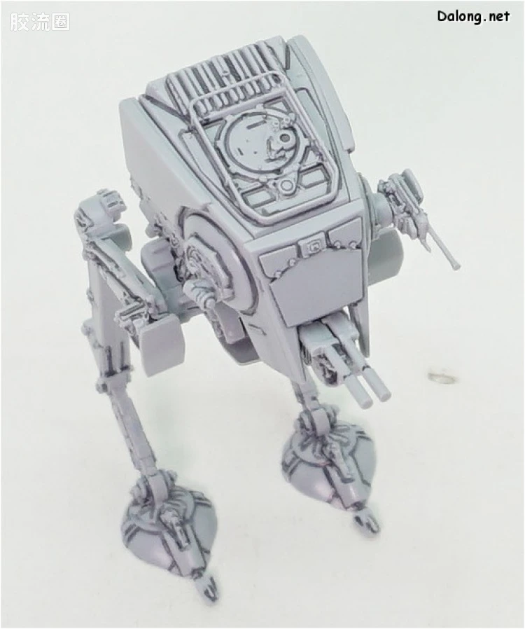 万代 星球大战系列拼装模型 Vehicle Model系列 VM-08 AT-ST & 雪地飞车 套装 - 图片