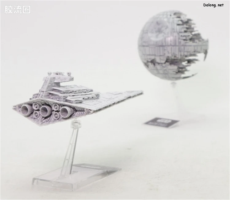 万代 星球大战系列拼装模型 Vehicle Model系列 1/2,700,000 死星II & 1/14,500 歼星舰 - 图片