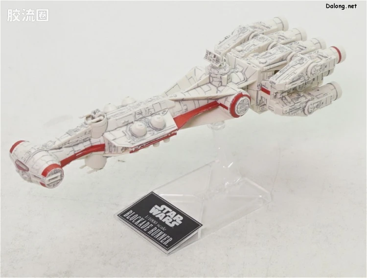 万代 星球大战系列拼装模型 Vehicle Model系列 1/1000 封锁突破舰 &1/350 千年隼 - 图片