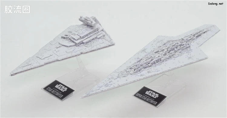 万代 星球大战系列拼装模型 Vehicle Model系列 1/100000 执行者级超级歼星舰&1/14500 帝国级歼星舰 - 图片