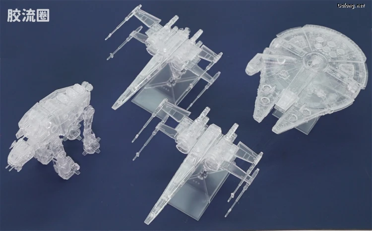 万代 星球大战系列拼装模型 Vehicle Model系列 1/144&1/350&1/540 载具套装(透明版) - 图片