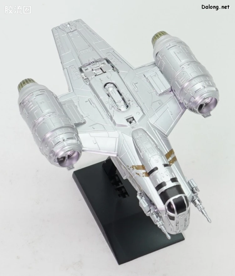 万代 星球大战系列拼装模型 Vehicle Model系列 剃刀冠号(银色涂层Ver.) - 图片