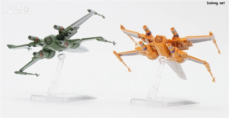 万代 星球大战系列拼装模型 Vehicle Model系列 1/144 X翼战机 与 X翼达默龙机 Ver.天行者崛起 套装 - 图片