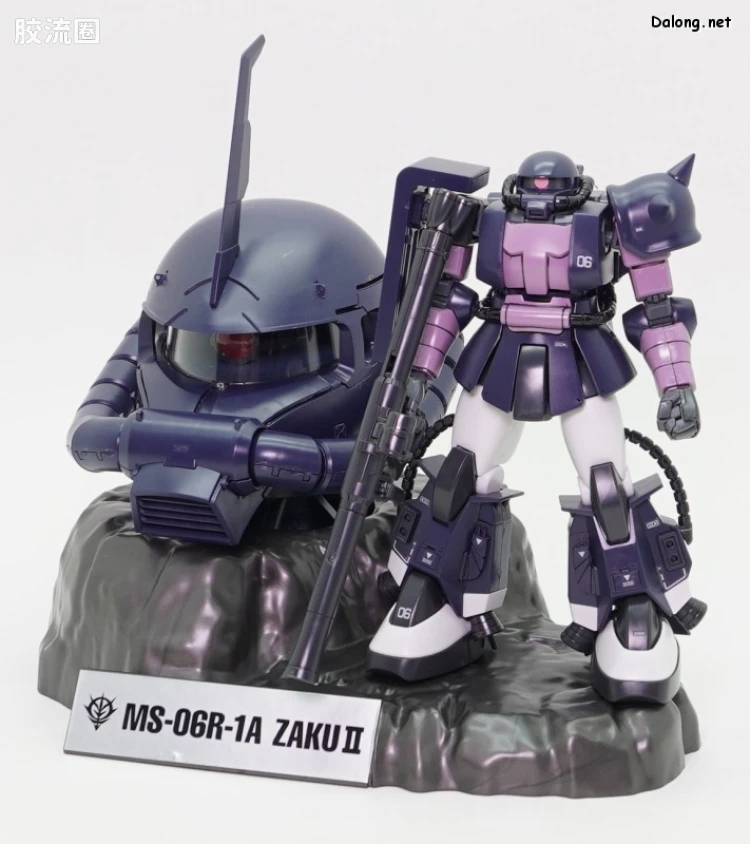 UCHG系列拼装模型 限定版 MS-06R-1A 扎古头 黑色三连星配色 Ver. - 图片