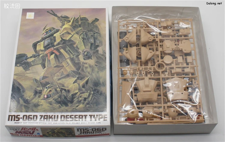 机动战士变体 高达MSV 拼装模型 1/144 04 MS-06D 沙漠型扎古 - 图片
