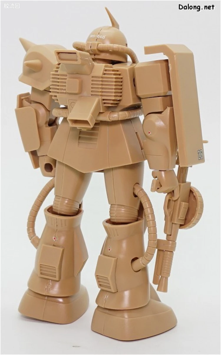 机动战士变体 高达MSV 拼装模型 1/144 04 MS-06D 沙漠型扎古 - 图片