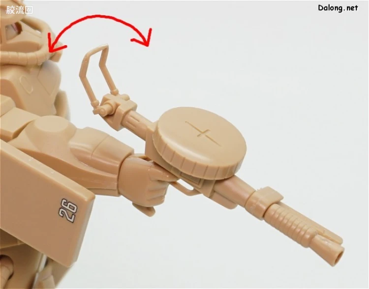 机动战士变体 高达MSV 拼装模型 1/144 04 MS-06D 沙漠型扎古 - 图片