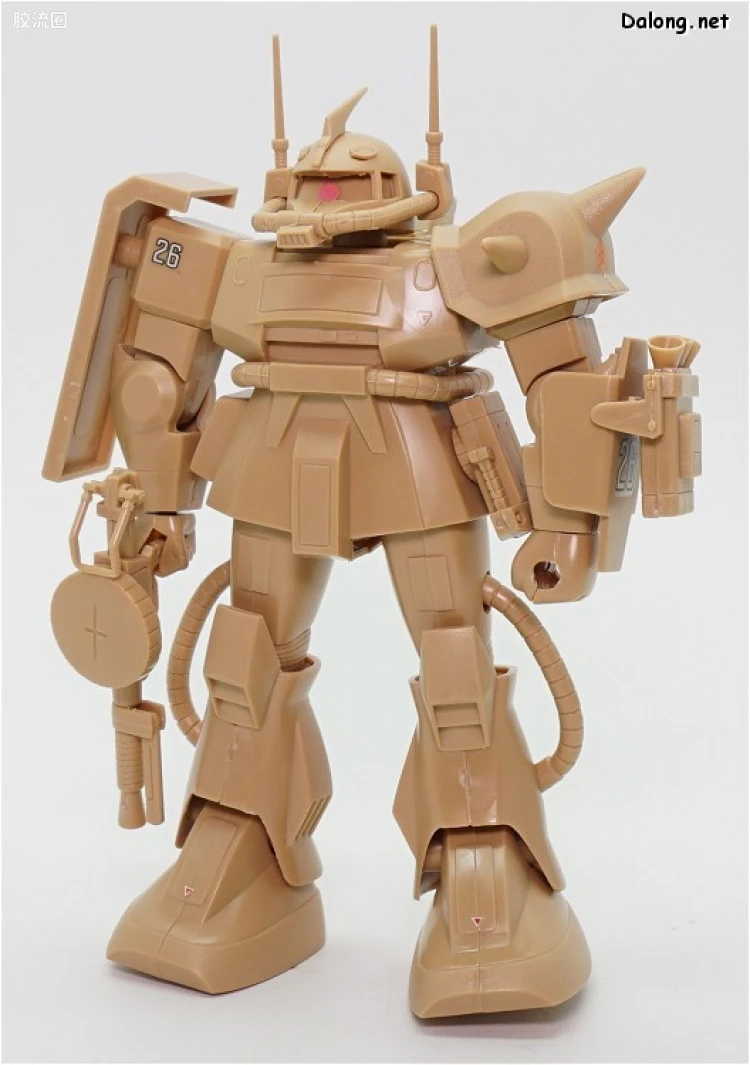 机动战士变体 高达MSV 拼装模型 1/144 04 MS-06D 沙漠型扎古 - 图片