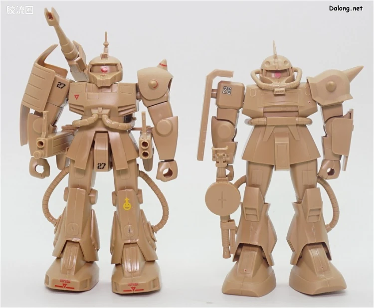 机动战士变体 高达MSV 拼装模型 1/144 04 MS-06D 沙漠型扎古 - 图片