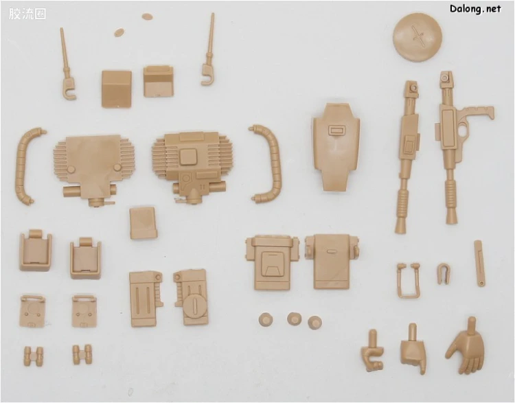机动战士变体 高达MSV 拼装模型 1/144 04 MS-06D 沙漠型扎古 - 图片